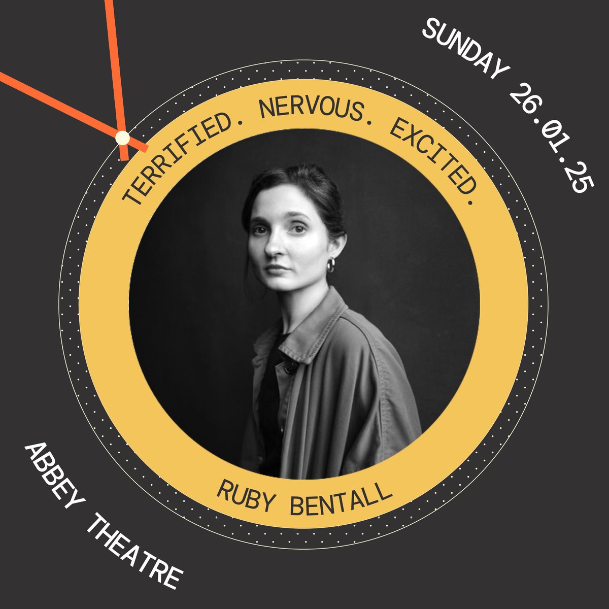 We are so excited to welcome the amazing Ruby Bentall to #24HrDUB for the first time this year.

"I’m most looking forward to getting stuck in with a bunch of creative strangers and making some madness. It's  good to get the heart pumping!" 

Tickets: abbeytheatre.ie/whats-on/2025-…