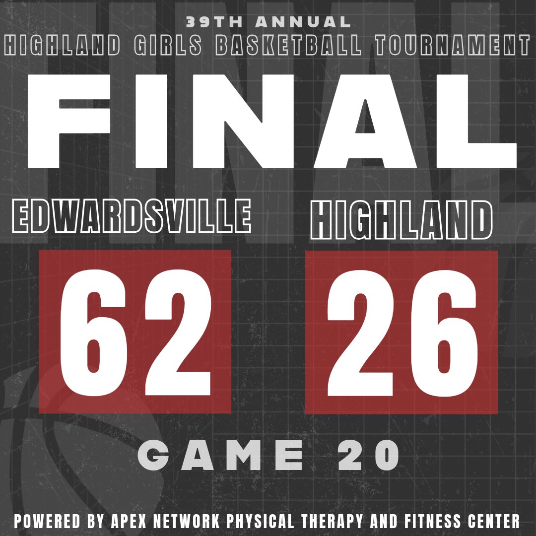 Highland Apex Physical Therapy and Fitness Center Girls Basketball Tournament Game 20 final