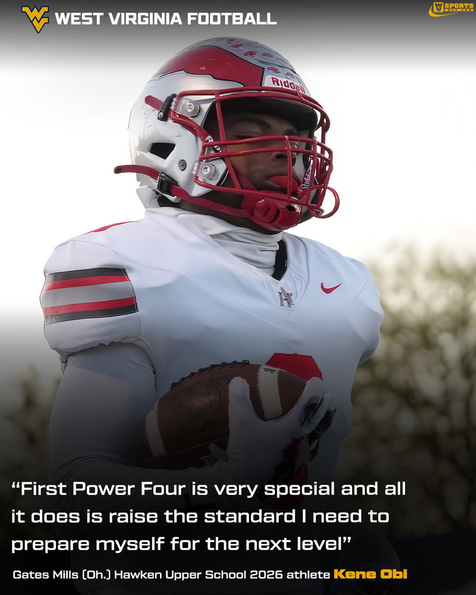 WVSports.com (@wvsportsdotcom) on Twitter photo Interview 👉 gowvu.us/oqr 
Gates Mills (Oh.) Hawken Upper School 2026 athlete Kene Obi had been talking to #WVU since the old coaching staff was in place but things took a turn when the new staff extended a scholarship offer. #HailWV 
<a href="/kene_obi_11/">Kene Obi</a> Interview 👉 gowvu.us/oqr 
Gates Mills (Oh.) Hawken Upper School 2026 athlete Kene Obi had been talking to #WVU since the old coaching staff was in place but things took a turn when the new staff extended a scholarship offer. #HailWV 
<a href="/kene_obi_11/">Kene Obi</a>