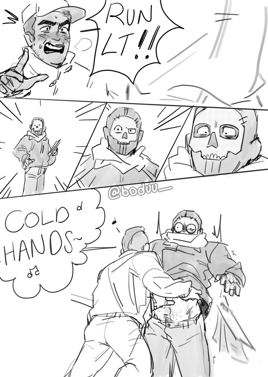 boduu_'s tweet photo. I made this comic weeks ago and never posted ᕕ( ᐛ )ᕗ
This probably started like a silly game between Gaz and Soap but scales quickly ❄️
#cod #ghoap #SimonGhostRiley #soapcod #gazcod #pricecod https://t.co/CR30Ki7fto