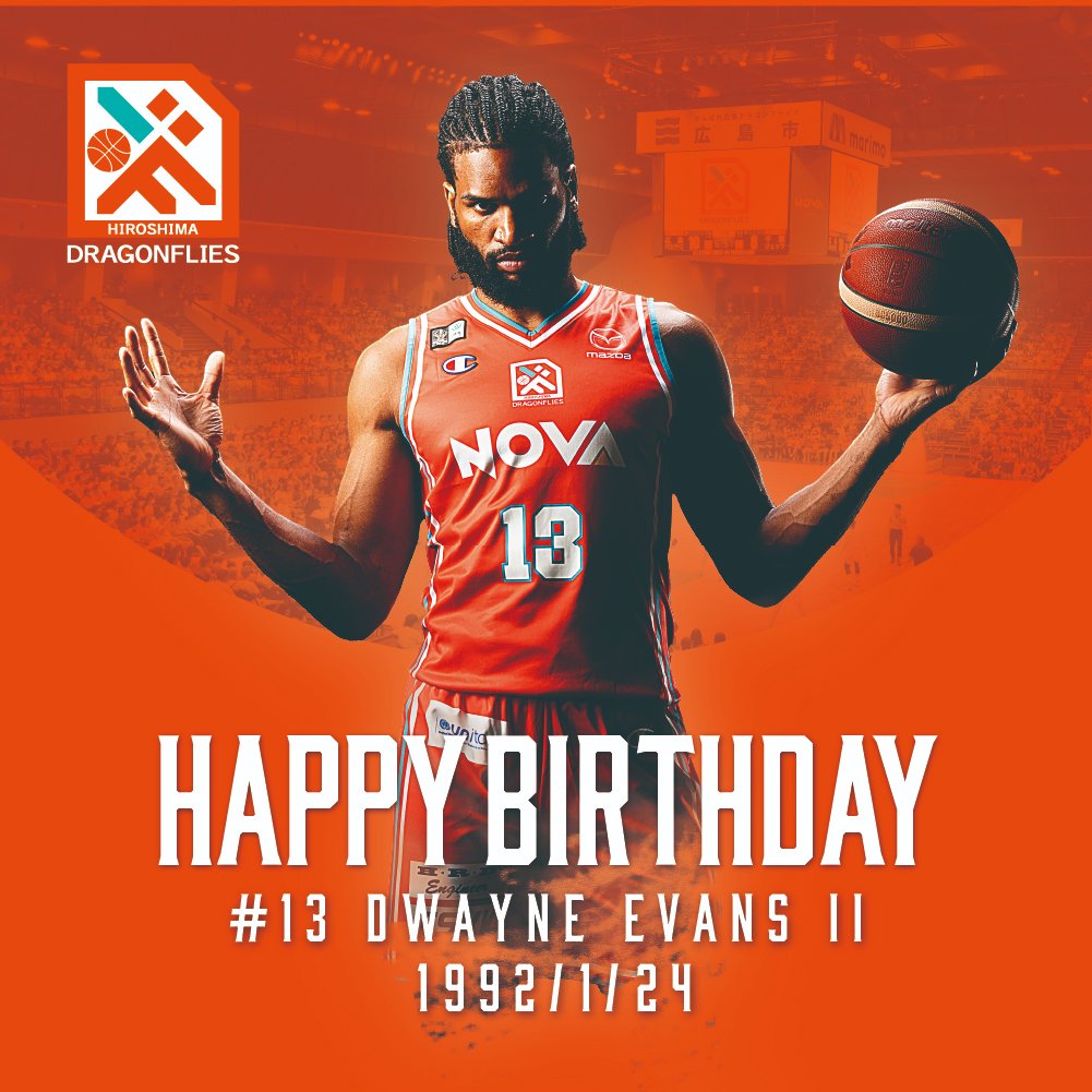 本日1/24(金)は #ドウェインエバンス 選手の33歳の誕生日です