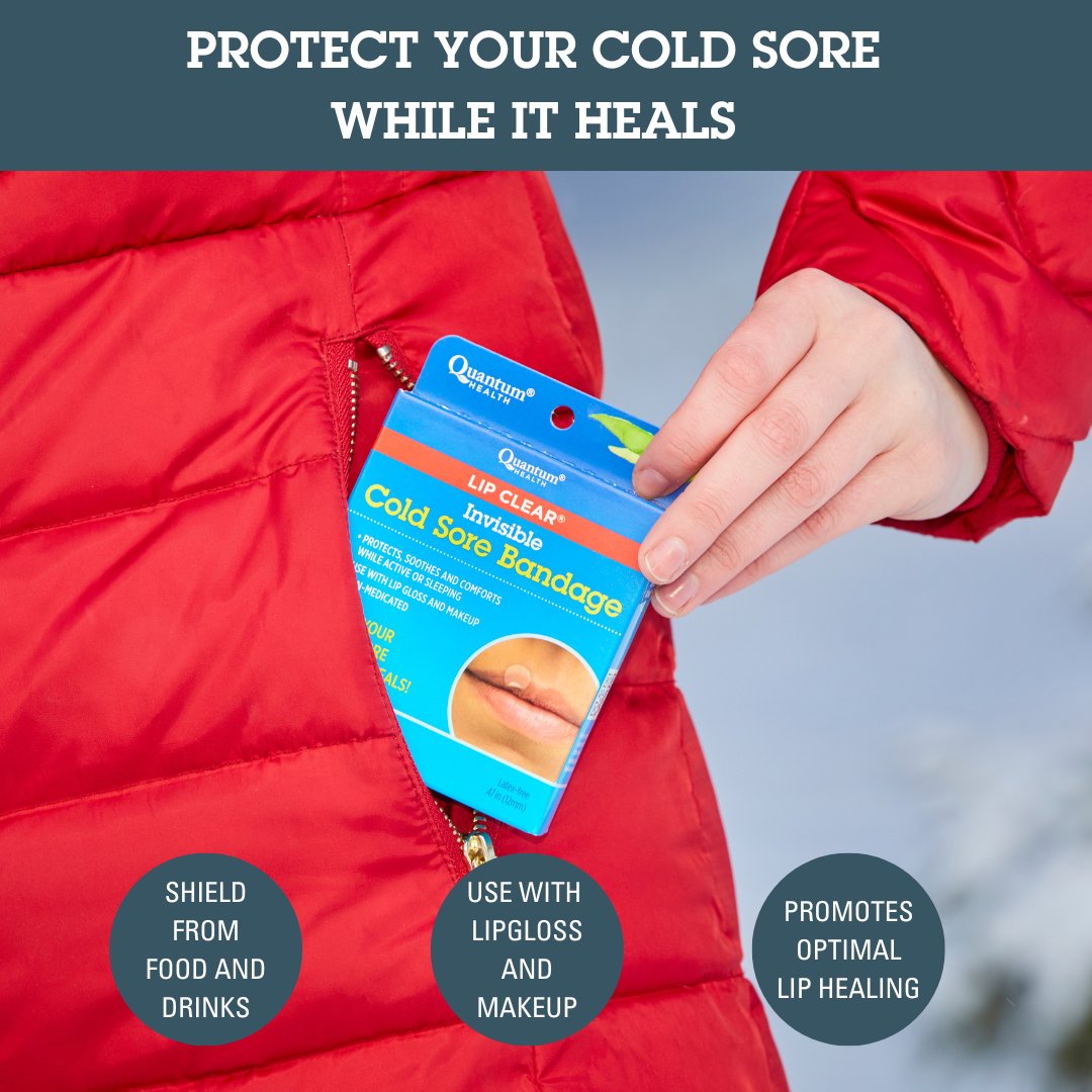 QuantumNatural's tweet photo. Keep your cold sore protected and out of sight. The Lip Clear Invisible Cold Sore Bandage shields your sore from irritants, promotes healing and you can use with makeup—all while providing discreet coverage.
•
#QuantumHealth #LipCare #ColdSoreRelief #Coldsore #LipClear https://t.co/uSgJ6sBUAD