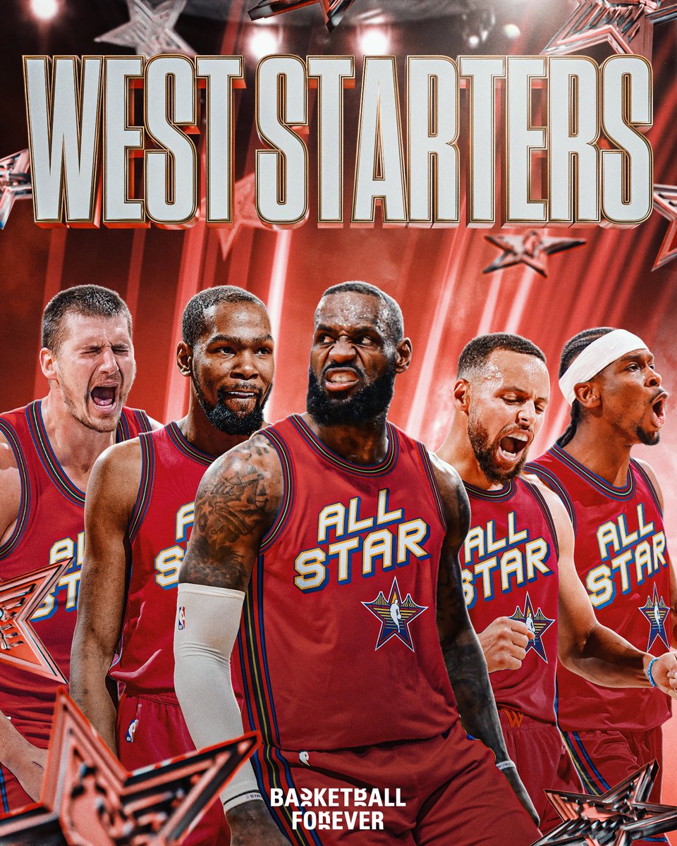 bballforever_'s tweet photo. BREAKING: The Western Conference NBA All-Star STARTERS for 2025 🌟 https://t.co/sGAY72v59r