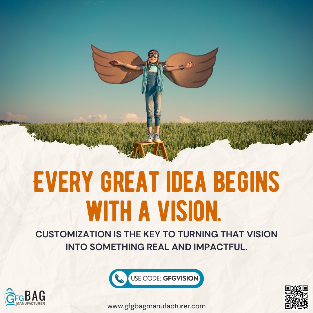GFGManufacturer's tweet image. Let your vision fly with GFG Bag Manufacturer! 🌟

Call us today and we'll bring your custom products to life!
☎️ 865 770 3722
📩 info@gfgbagmanufacturer.com
🪩 gfgbagmanufacturer.com

#custombags #promotionalproducts #disposablepackaging #gfgdifference #gfgbagmanufacturer