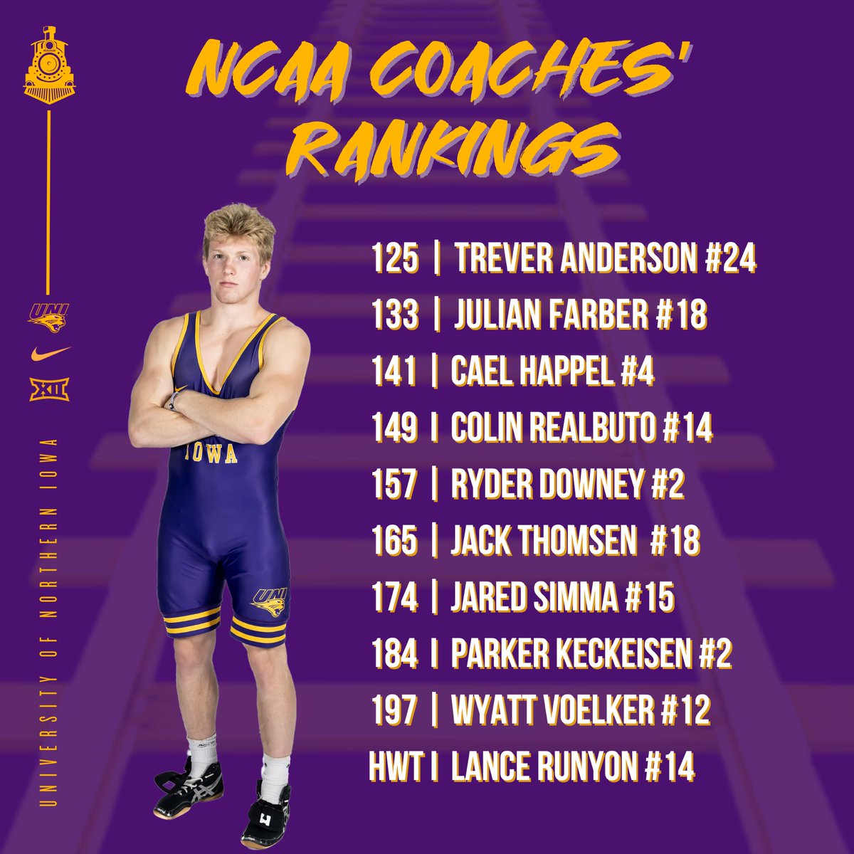 UNI_wrestling's tweet photo. ICYMI : All 🔟 Panthers make the list! 

#PantherTrain l #EverLoyal https://t.co/SPpkrRoGwC