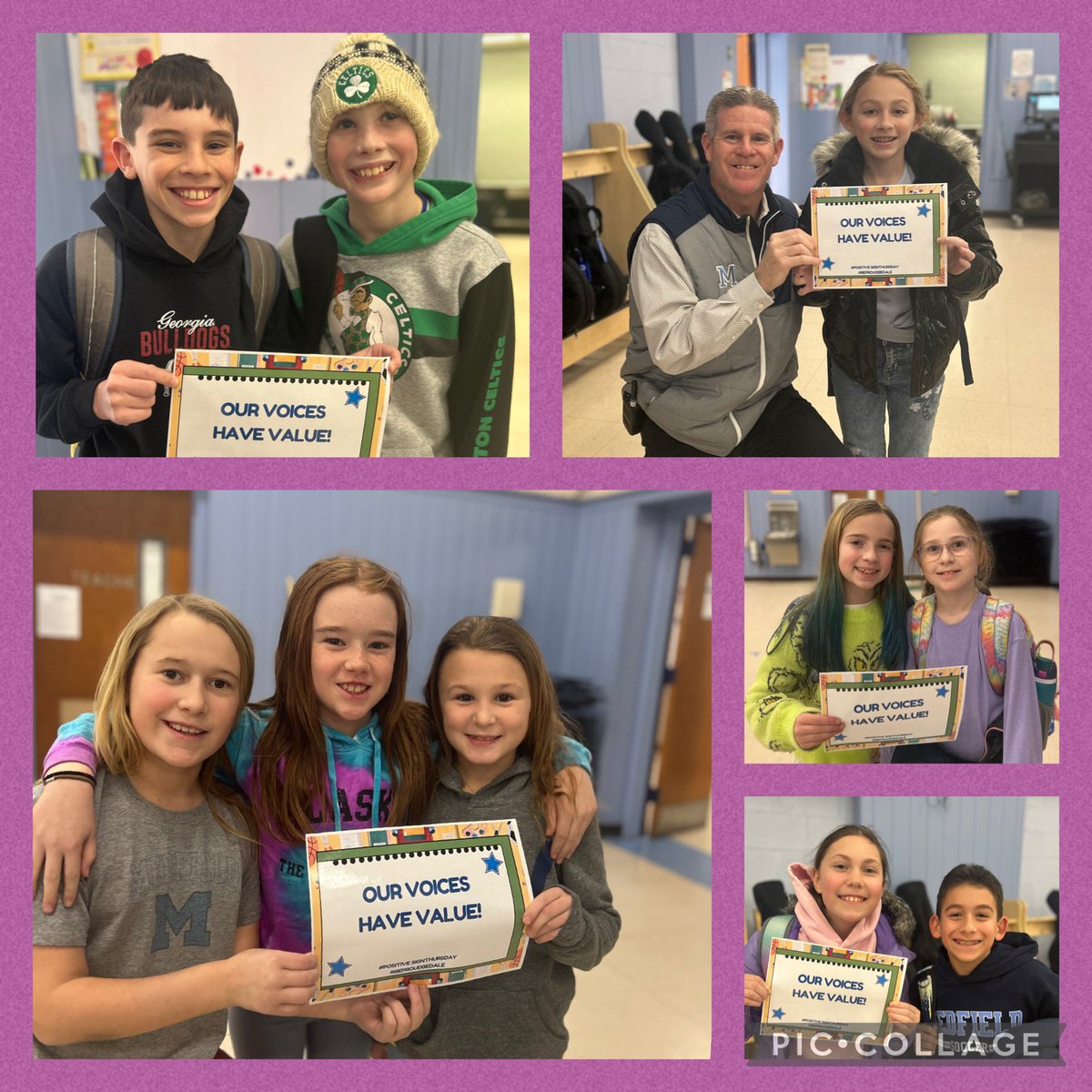 s_grenham's tweet photo. Your thoughts, ideas, & perspectives matter. #beproudbedale #positivesignthursday #medfieldps #ourvoicesmatter https://t.co/jAqy6zp7ef