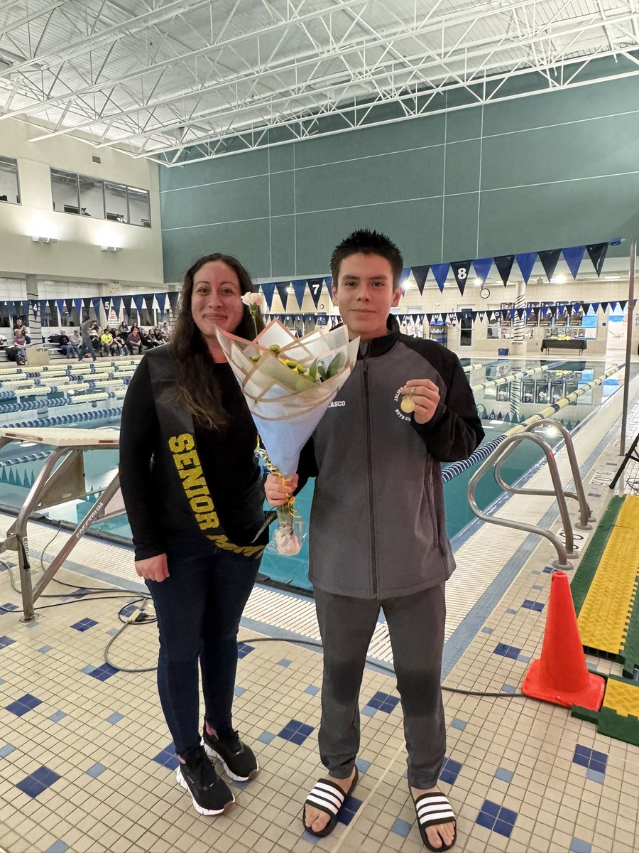 JolietCentralAD's tweet photo. JT Boys Swimming Senior Night! Congrats to these young men! We wish you nothing but the best in your future!
#JTPride https://t.co/jxeLPvFEsz