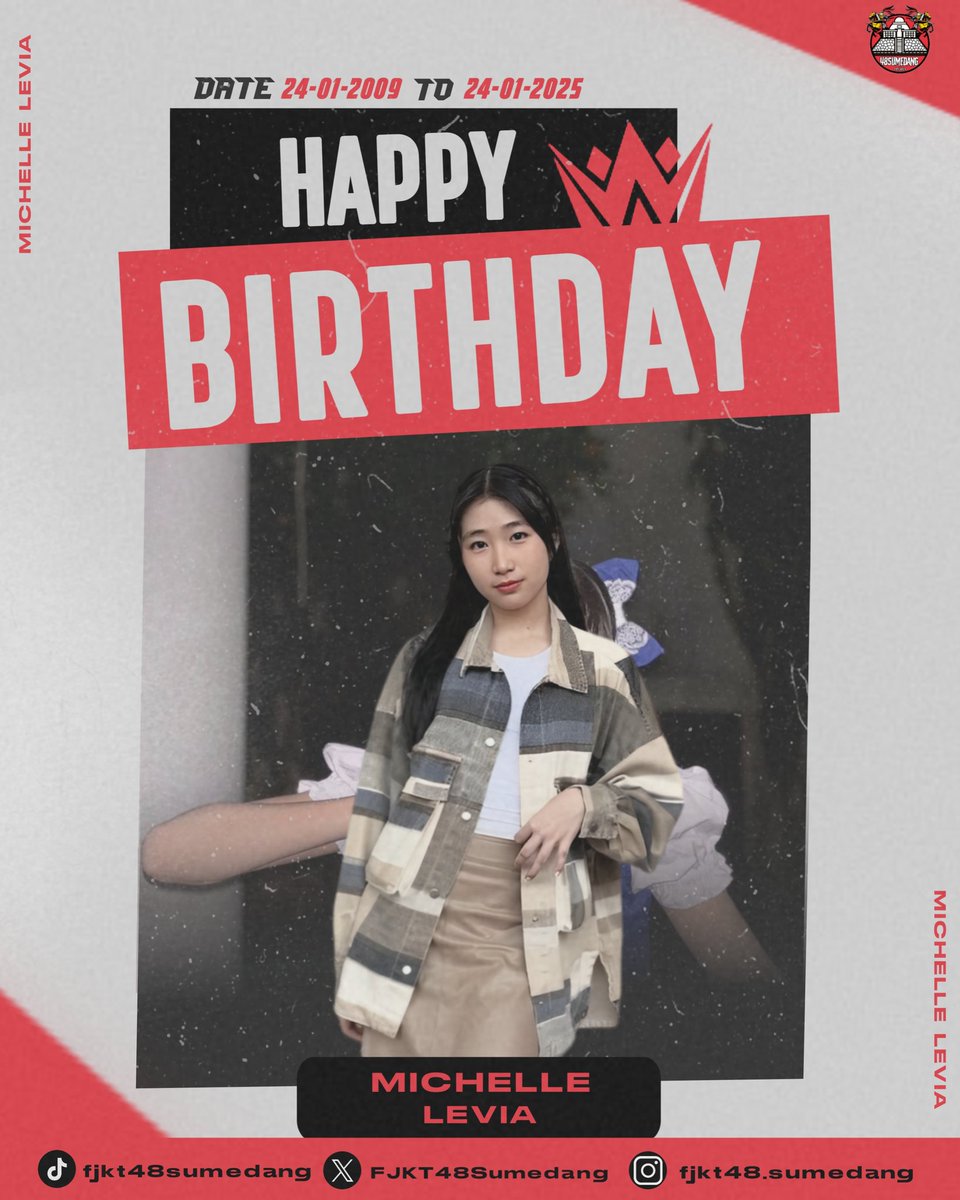Happy Birthday <a href="/Levi_JKT48/">Michelle Levia</a>, Semoga di usia ini penuh dengan mimpi yang menjadi kenyataan, setiap langkahmu membawakan cinta dan kebahagiaan, serta momen yang tak akan terlupakan. Teruslah buat kami terpesona🥳🥰🤩

#Anastasis #16NITE