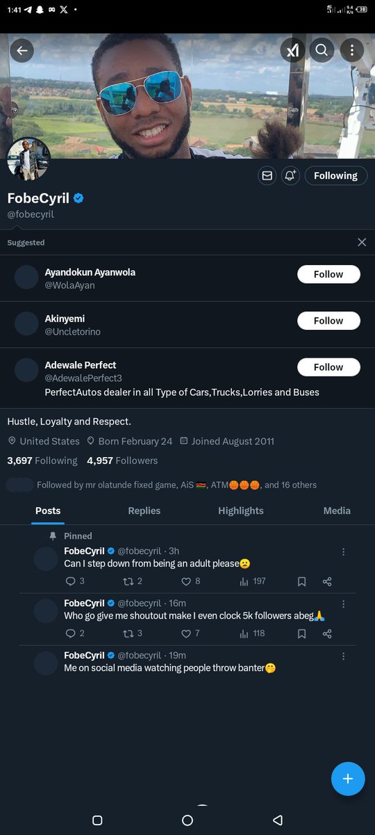 TimieTanah1's tweet photo. @Akinde4486 @fobecyril Following Boss 🙌🙏💯.
8102991409
Sporty

Thanks and GOD BLESS BOSS 🙏🙌 https://t.co/rh7whJ5KhT