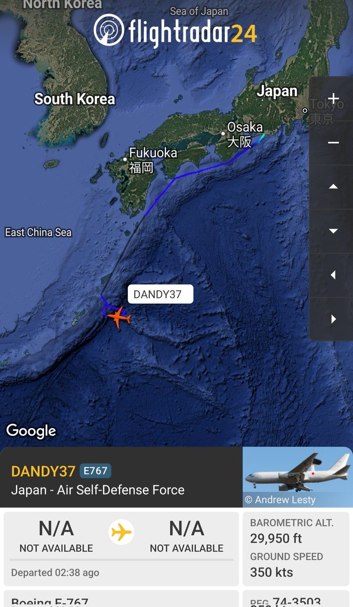 sipjack1776's tweet photo. Japan
E-767 AEWC
#87CD19
74-3503/DANDY37
Operating over the Philippine Sea near Okinawa
@Borrowed7Time @_shrimpsisbugs @oko3618 @ma6400 https://t.co/bhLXwgfyoo