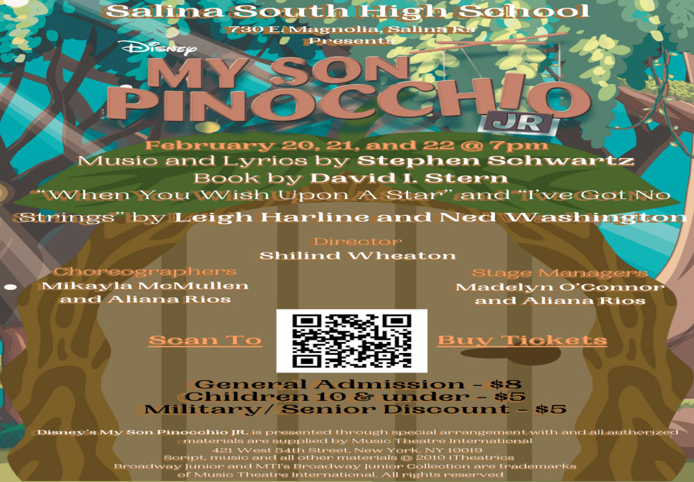 The show begins with the first click! Check out the Disney's My Son Pinocchio Jr.  website for a taste of what's coming. ⁣
 onthestage.tickets/show/salina-hi…