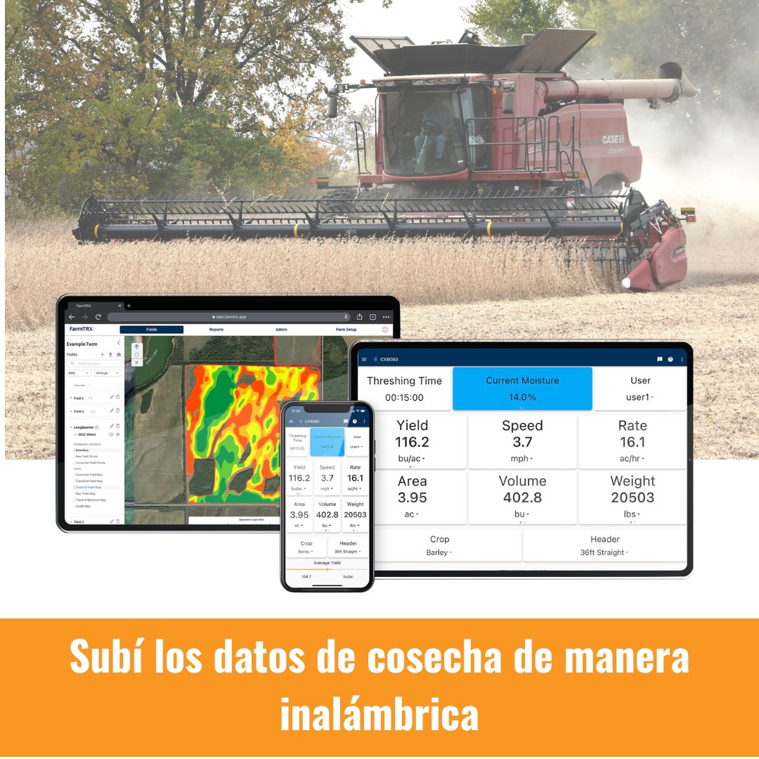 📣 Se viene la campaña de gruesa!

👉 Estas son 5️⃣ razones por las que no podés dejar pasar la oportunidad de instalar tu monitor de rendimiento 𝗙𝗮𝗿𝗺𝗧𝗥𝗫:

1. 𝗜𝗻𝘀𝘁𝗮𝗹𝗮𝗰𝗶ó𝗻 𝗦𝗶𝗺𝗽𝗹𝗲 Se instala en cosechadoras de cualquier marca y modelo sólo en 2 horas.
2. 𝗡𝗼