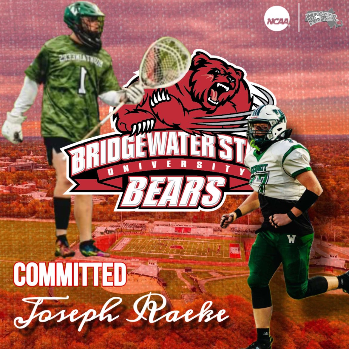 Super excited to announce my commitment to Bridgewater State University to further my academic and athletic career. Can’t wait to get started! <a href="/BSULacrosse/">BSU Lacrosse</a> <a href="/JosephVerria/">Joseph Verria</a> <a href="/Coach_CNye/">Conner Nye</a> <a href="/bsubears/">Bridgewater State Bears</a>