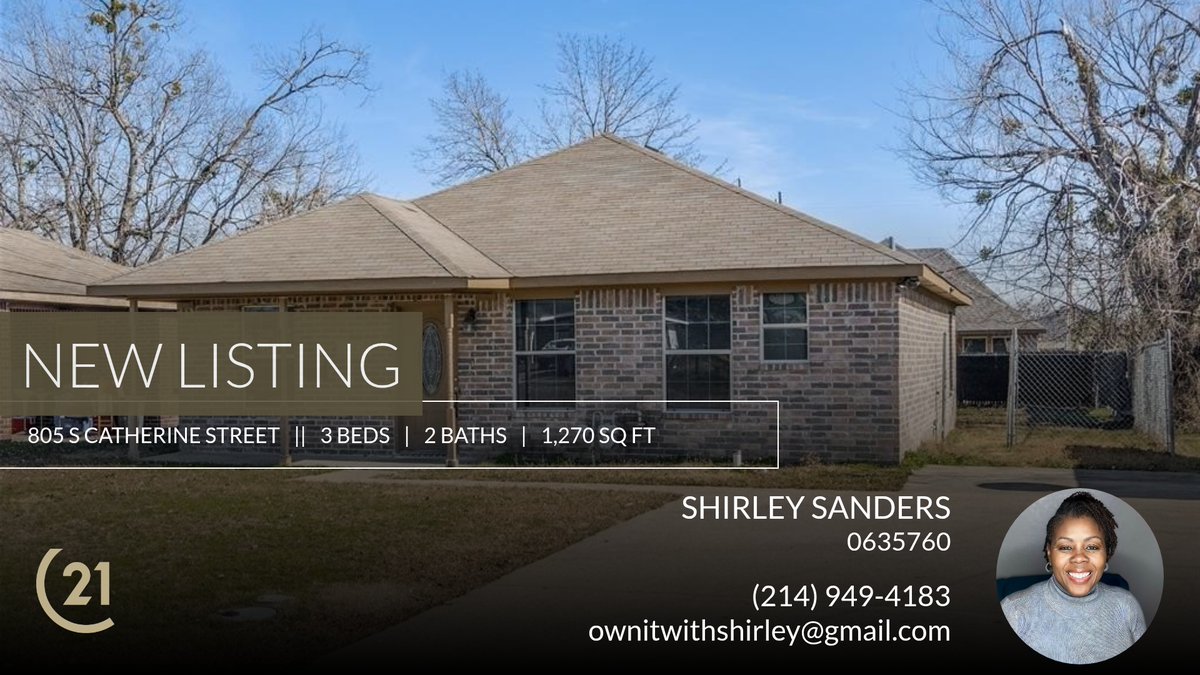 ReaListedLLC's tweet photo. 📍 New Listing 📍 Take a look at this fantastic new property that just hit the market located at 805 S Catherine Street in Terrell. Reach out here or at (214) 949-4183 for more information

#Realtorthings #dfwhomesforsale #your... https://t.co/UsQp6No2hl https://t.co/WSVaWbQx8D