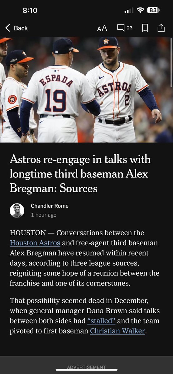 BrianFuson's tweet photo. Tell me Scott Harris has blown signing Alex Bregman without telling me Scott Harris has blown signing Alex Bregman. #RepTheD https://t.co/becKkNxZiu