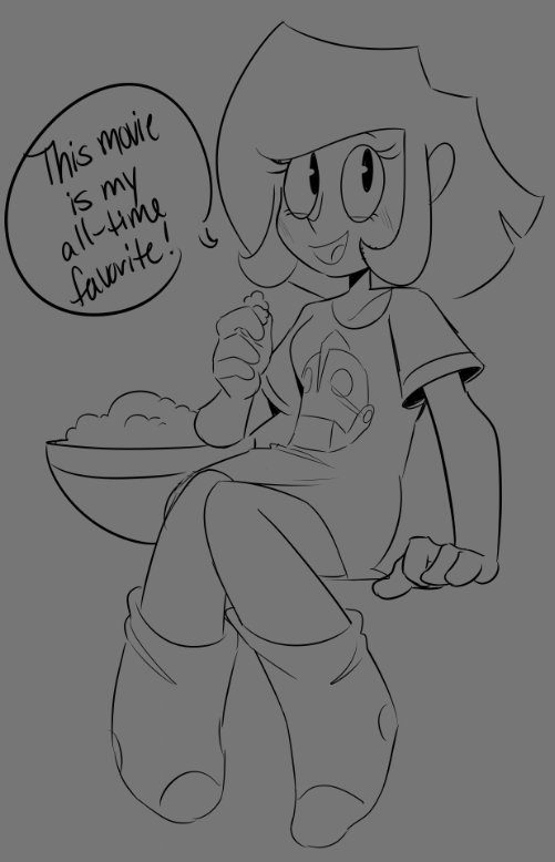 Movie night doodles! He's heavily invested. 

#mlaatr #Ocxcanon #selfship 