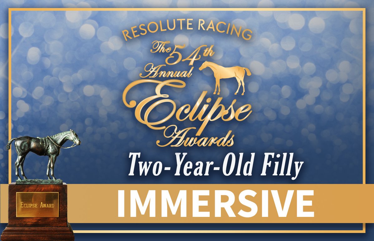 🏆 IMMERSIVE 🏆 
2024 Champion Two-Year-Old Filly

Congratulations to her connections...

Owner/Breeder: <a href="/godolphin/">Godolphin</a> 
Trainer: <a href="/bradcoxracing/">Brad H. Cox Racing</a> 
Jockey: <a href="/jockeyfranco/">Manuel Franco 🏇🏽</a>