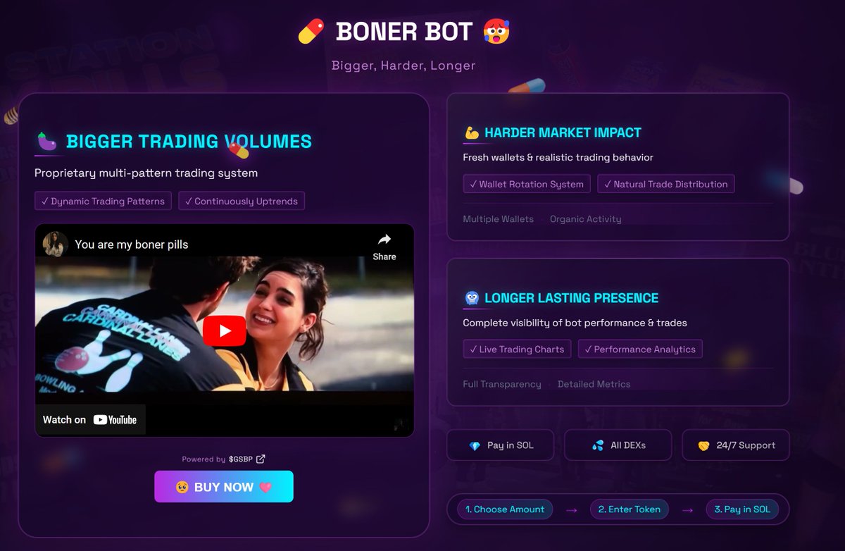 Our Volume Bot is now LIVE bonerbot.tech