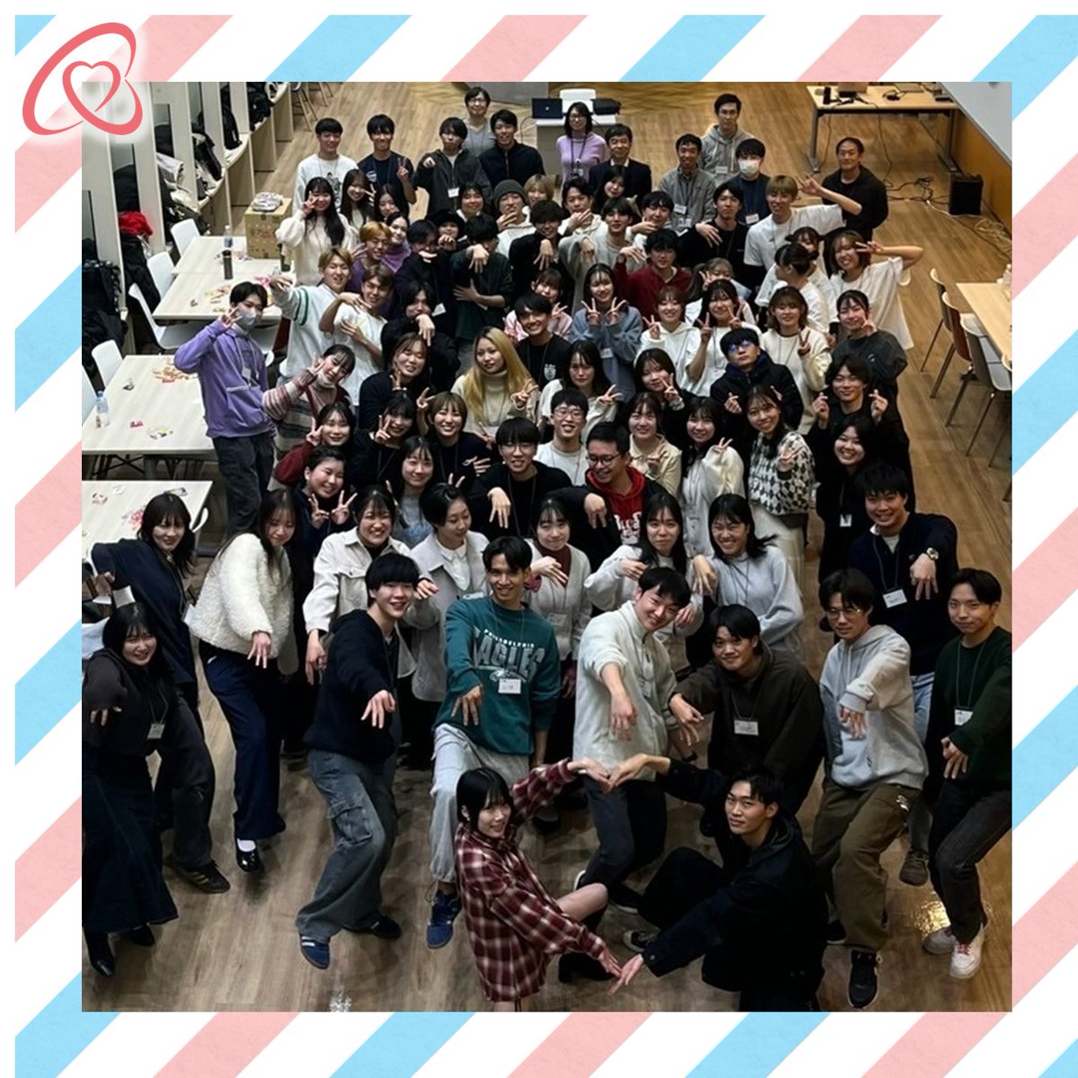kuhs_pt's tweet photo. 来月から実習に行く3年生の壮行会を行いました！
1年生の熱意や心のこもった余興で会場は盛り上がりました！その後、先生や授業で行った検査をお題にしたジェスチャー伝言ゲームを行い先生や学生同士でのチームワークを深めることができました👏 https://t.co/WUptV3MV5l