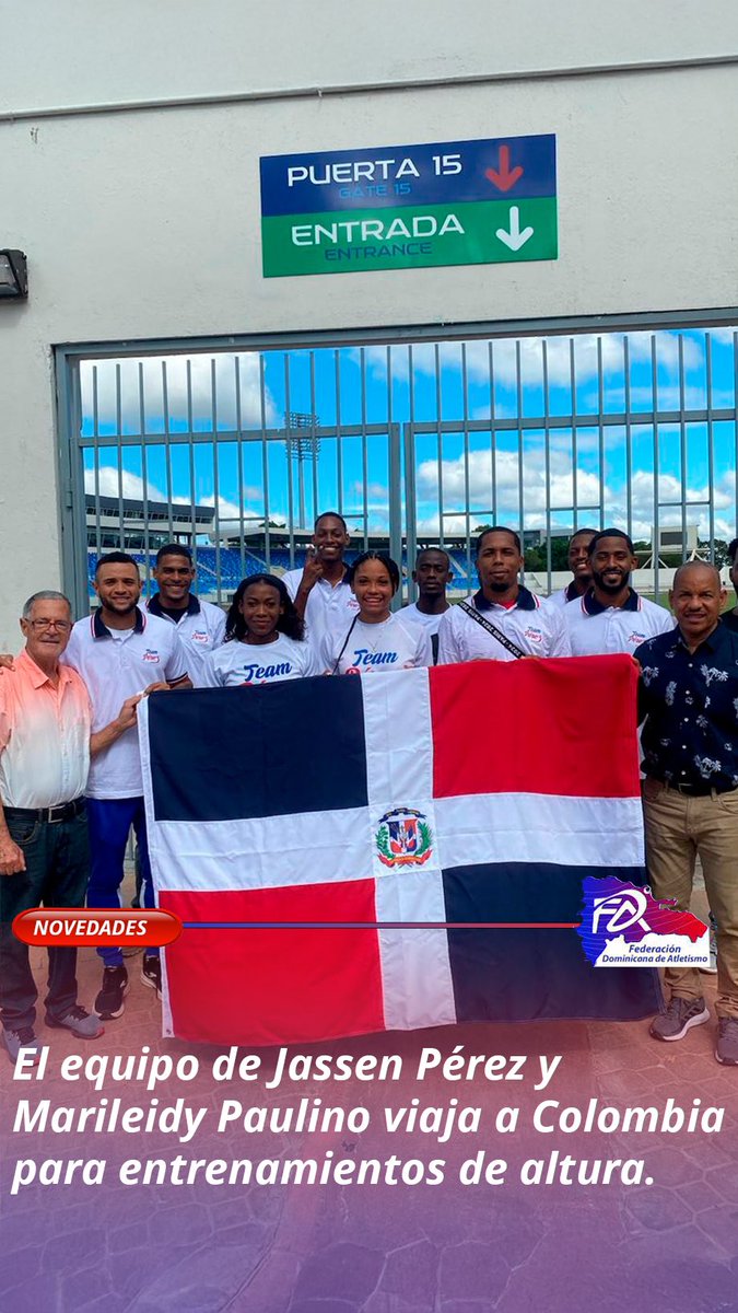 El presidente de la Federación Dominicana de Atletismo, Alexis Peguero, informó que el viaje cuenta con el respaldo del Ministerio de Deportes y el Comité Olímpico Dominicano. La delegación incluye a Anabel Medina, José González, Robert King, Erick Sánchez, entre otros.