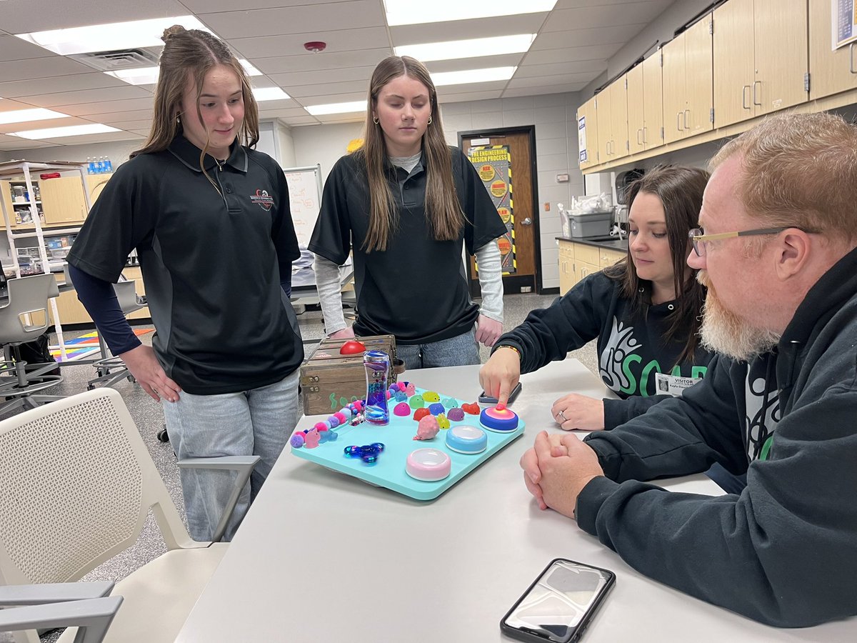 21stBioMedEngAcademy (@olathebioeng) on Twitter photo Freshmen completed their projects for <a href="/SOARSpecialNeed/">SOARSpecialNeeds</a> this week and gave final presentations. They worked on texture, sound, and movement to create unique and engaging sensory toys. We are so proud to partner with SOAR for the 2nd year in a row! <a href="/OlatheSouthHS/">Olathe South HS</a> <a href="/Olathe21st/">21stCenturyAcademies</a> Freshmen completed their projects for <a href="/SOARSpecialNeed/">SOARSpecialNeeds</a> this week and gave final presentations. They worked on texture, sound, and movement to create unique and engaging sensory toys. We are so proud to partner with SOAR for the 2nd year in a row! <a href="/OlatheSouthHS/">Olathe South HS</a> <a href="/Olathe21st/">21stCenturyAcademies</a>