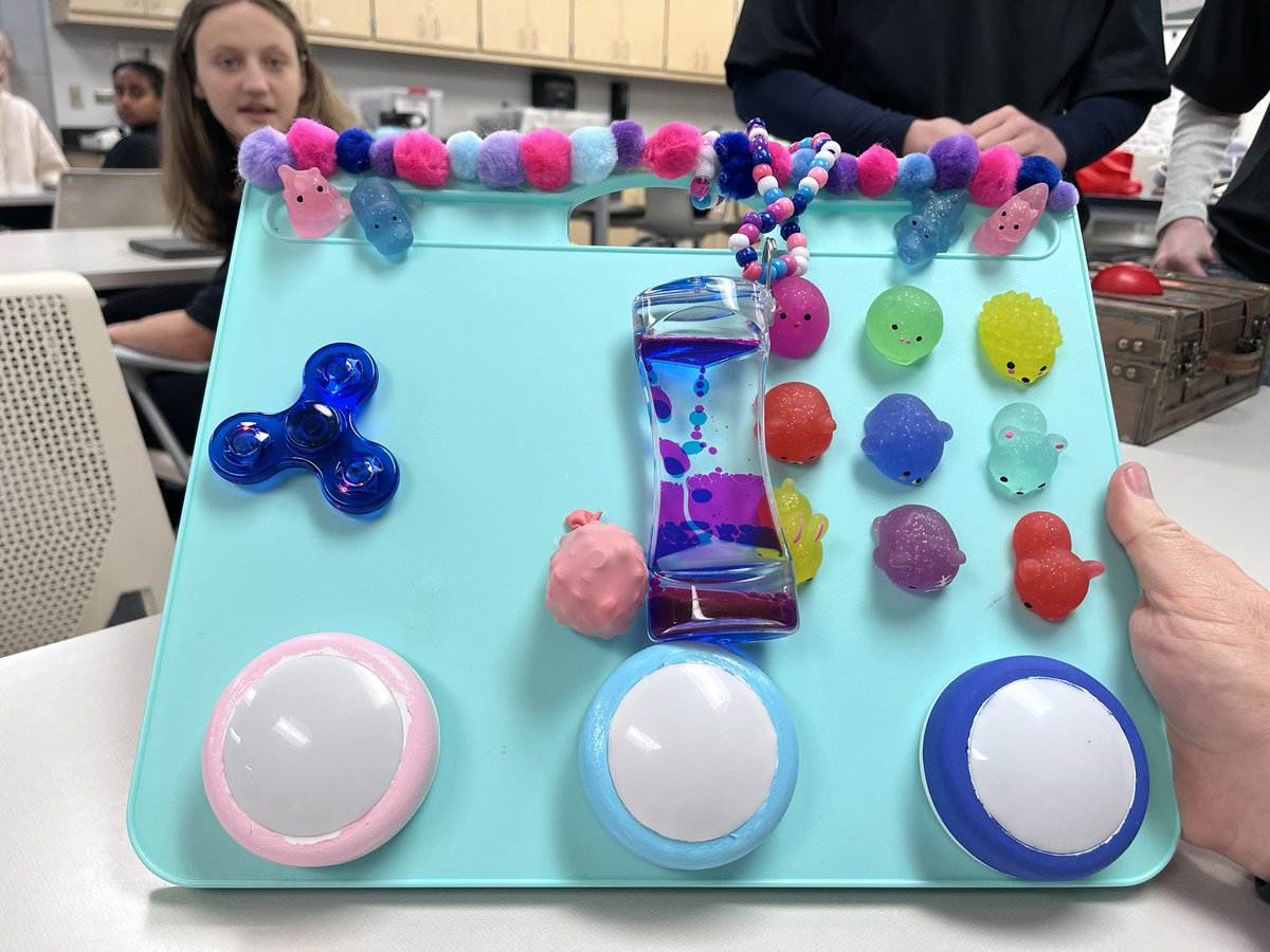 21stBioMedEngAcademy (@olathebioeng) on Twitter photo (2) Freshmen completed their projects for <a href="/SOARSpecialNeed/">SOARSpecialNeeds</a> this week and gave final presentations. They worked on texture, sound, and movement to create unique and engaging sensory toys. We are so proud to partner with SOAR for the 2nd year in a row! <a href="/OlatheSouthHS/">Olathe South HS</a> <a href="/Olathe21st/">21stCenturyAcademies</a> (2) Freshmen completed their projects for <a href="/SOARSpecialNeed/">SOARSpecialNeeds</a> this week and gave final presentations. They worked on texture, sound, and movement to create unique and engaging sensory toys. We are so proud to partner with SOAR for the 2nd year in a row! <a href="/OlatheSouthHS/">Olathe South HS</a> <a href="/Olathe21st/">21stCenturyAcademies</a>