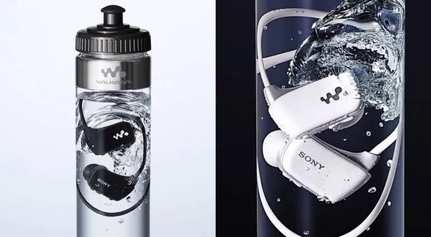 In 2014 Sony sold its waterproof Walkmans in a bottle of water to prove it was really waterproof