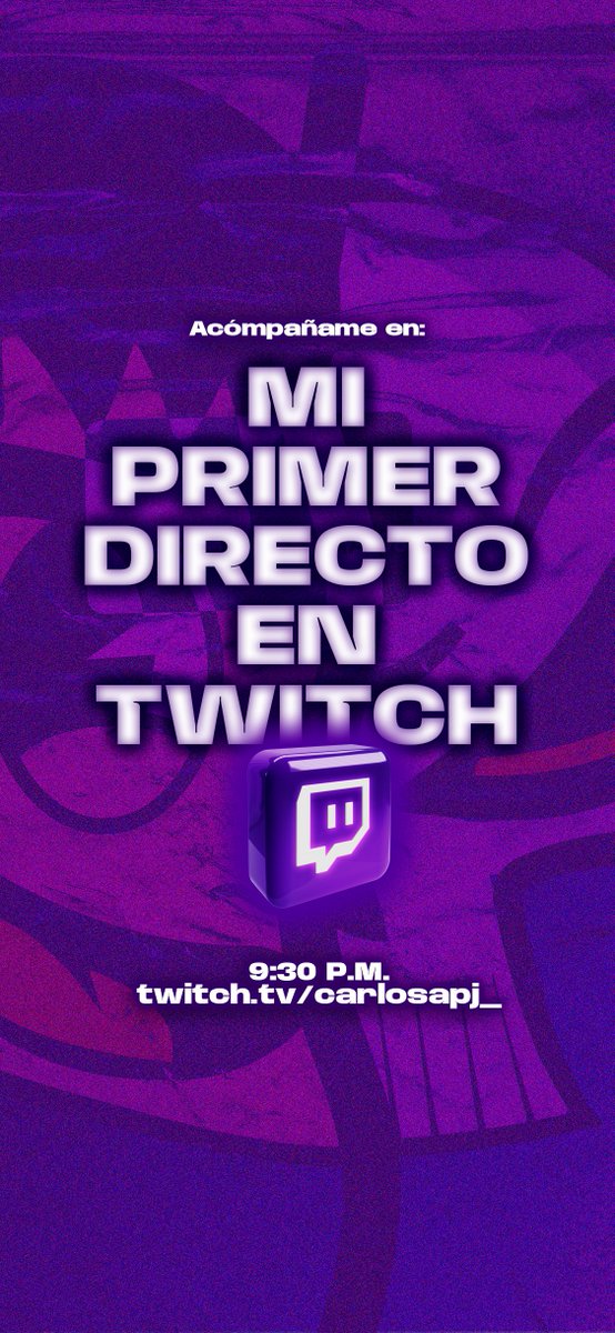 MI PRIMER DIRECTO EN TWITCH *aniversario*
twitch.tv/esscarlitoss