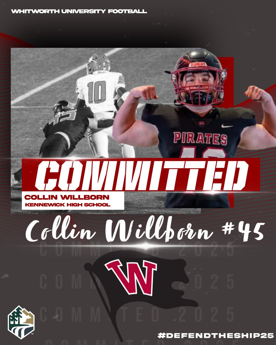 Collin.W (@collin_willborn) on Twitter photo After a lot of consideration and discussion I’m proud to announce I will be continuing my academic and athletic career at Whitworth University!
Go pirates 🏴☠️
<a href="/Coach__Shaw/">Mac Shaw</a>
<a href="/coachsandberg/">Rod Sandberg</a>
<a href="/AffholterRandy/">Randy Affholter</a> After a lot of consideration and discussion I’m proud to announce I will be continuing my academic and athletic career at Whitworth University!
Go pirates 🏴☠️
<a href="/Coach__Shaw/">Mac Shaw</a>
<a href="/coachsandberg/">Rod Sandberg</a>
<a href="/AffholterRandy/">Randy Affholter</a>