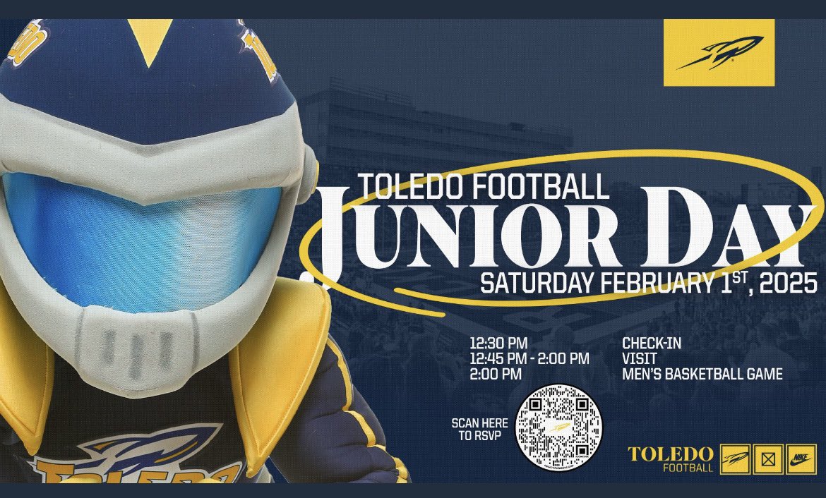 Thank you <a href="/vkehres/">Vince Kehres</a> for the invite, I’m excited to head up there!! <a href="/ToledoFB/">Toledo Football</a>