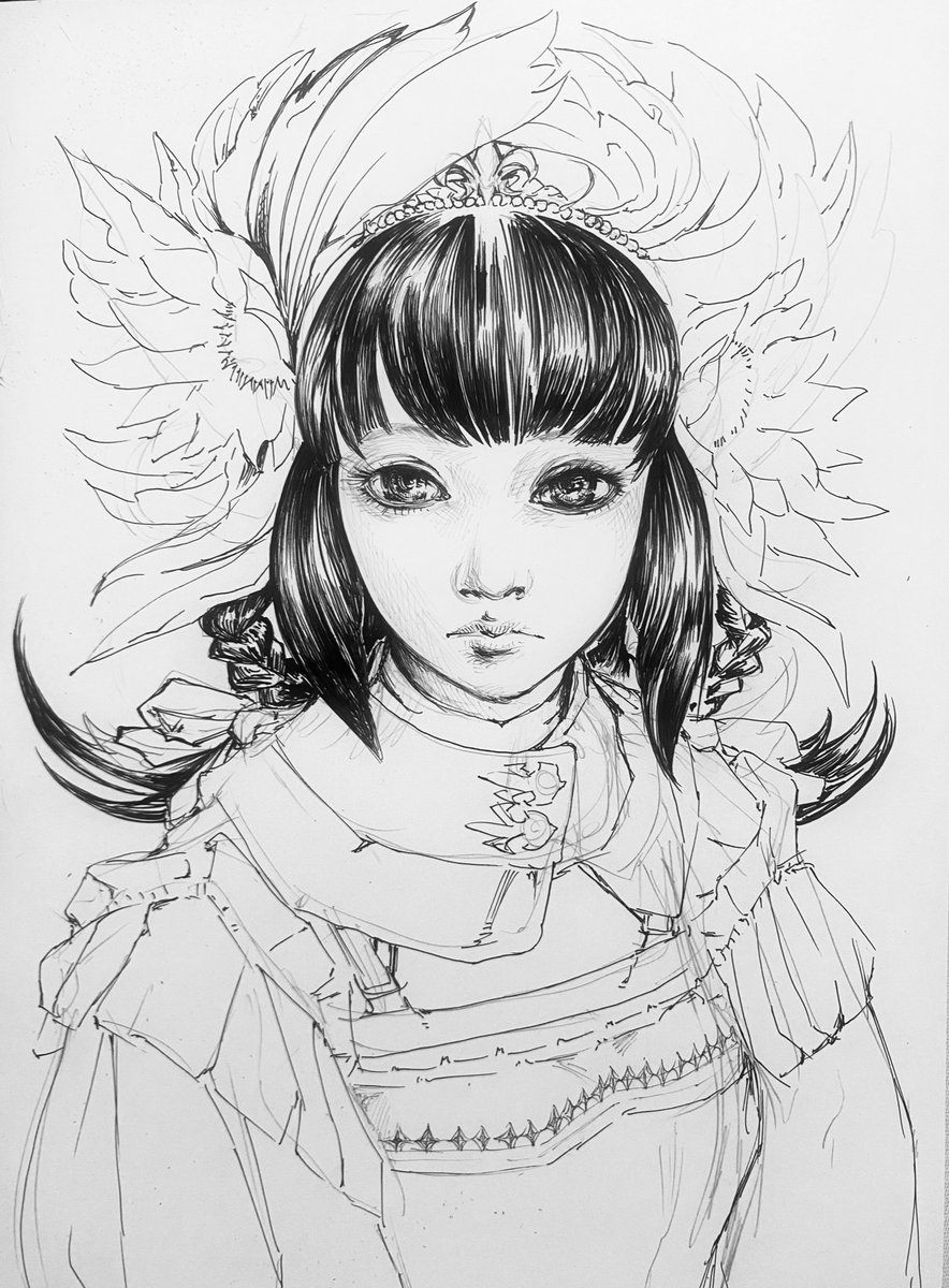 追記してました。

夜勤なんで寝ます。

#イラスト #illustration #rkgk #ペン画 