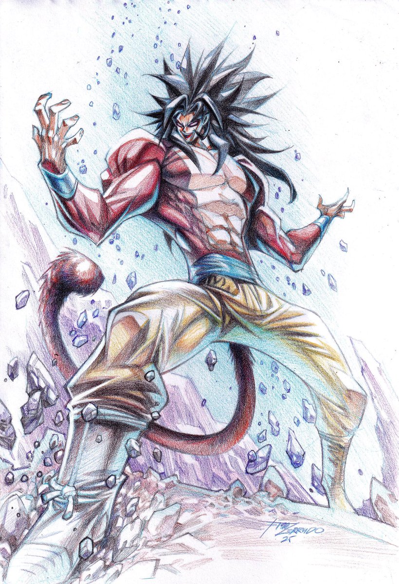Eisnheart's tweet photo. Super Saiyan (commission) #DragonBallZ #supersaiyan #goku #anime #coloredpencil #traditionalart #art https://t.co/HIfMzB00Pg