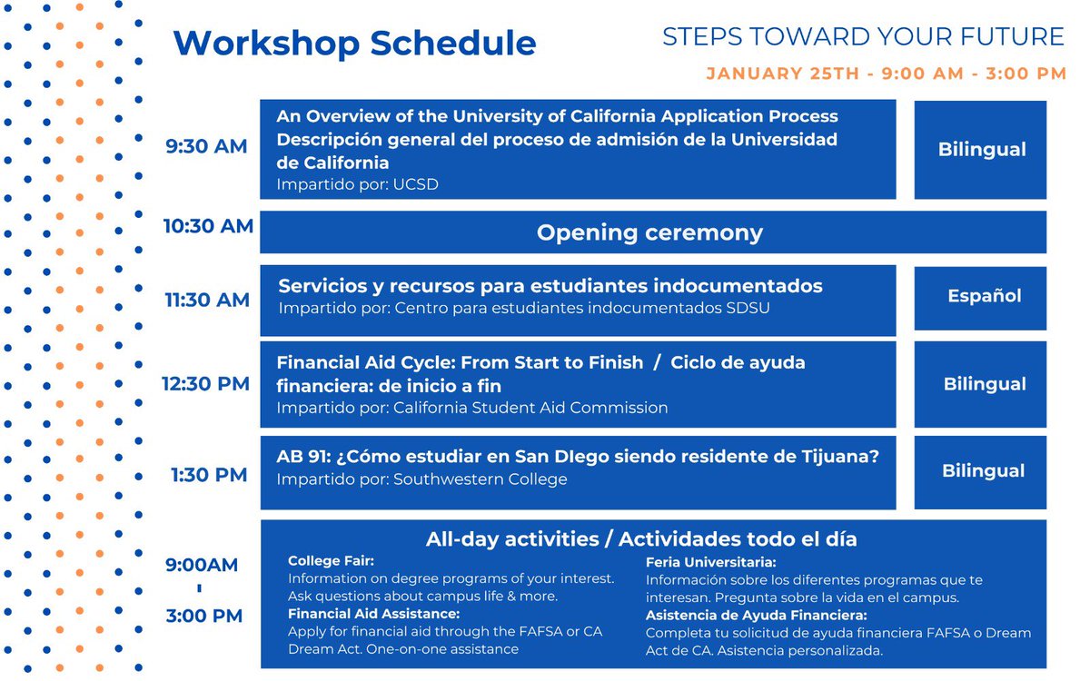 ConsulMexSdi's tweet photo. ¿Sabias que la aplicación de #CADAA permite que alumnos indocumentados o de familias de status migratorio mixto reciban #ayudafinanciera para asistir a la universidad? Visita la feria universitaria este sábado y recibe toda la información. https://t.co/FNKFVf6iI3 https://t.co/wGmtMEyWem
