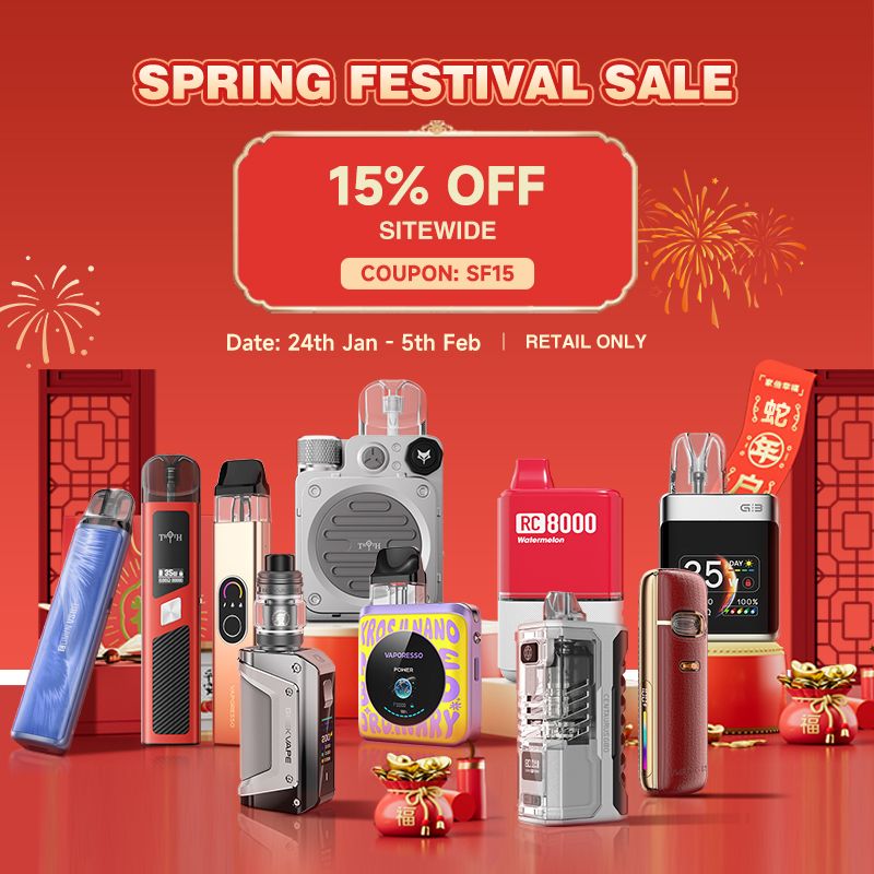 🎉🎆💯Healthcabin - Spring Festival Sale🎊💨

👏🍻15% OFF sitewide: SF15
..
❗Retail ONLY
Date: 24th Jan - 5th Feb, 2025📆
>
📌More Details:👇
healthcabin.net/blog/spring-fe…
📌Shop:👇
healthcabin.net
>
#healthcabin #springfestival #springfestivalsale #vapewholesale #vape #vapor
