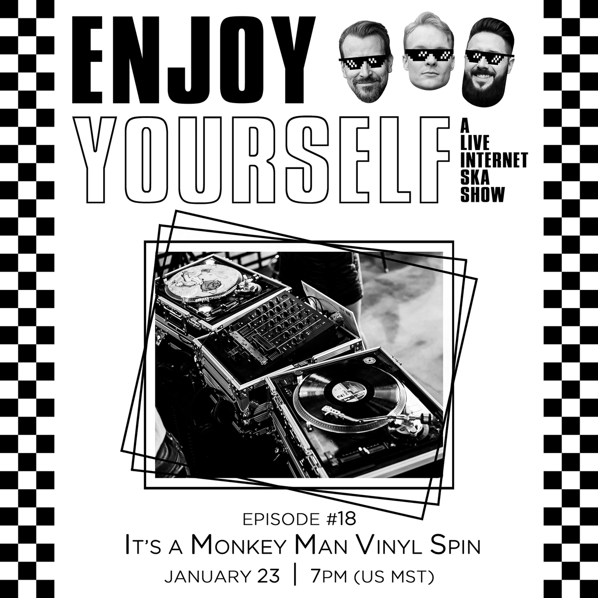 EnjoyYrselfSka's tweet photo. Tonight Chris is doing an impromptu vinyl and chattin' stream and we are officially one week out from having esteemed ska defender Aaron Carnes (@indefenseofska) on to talk about like his favorite soup or whatever.

As always: https://t.co/ZsYZtOeuAZ https://t.co/7aPRyd6B1v