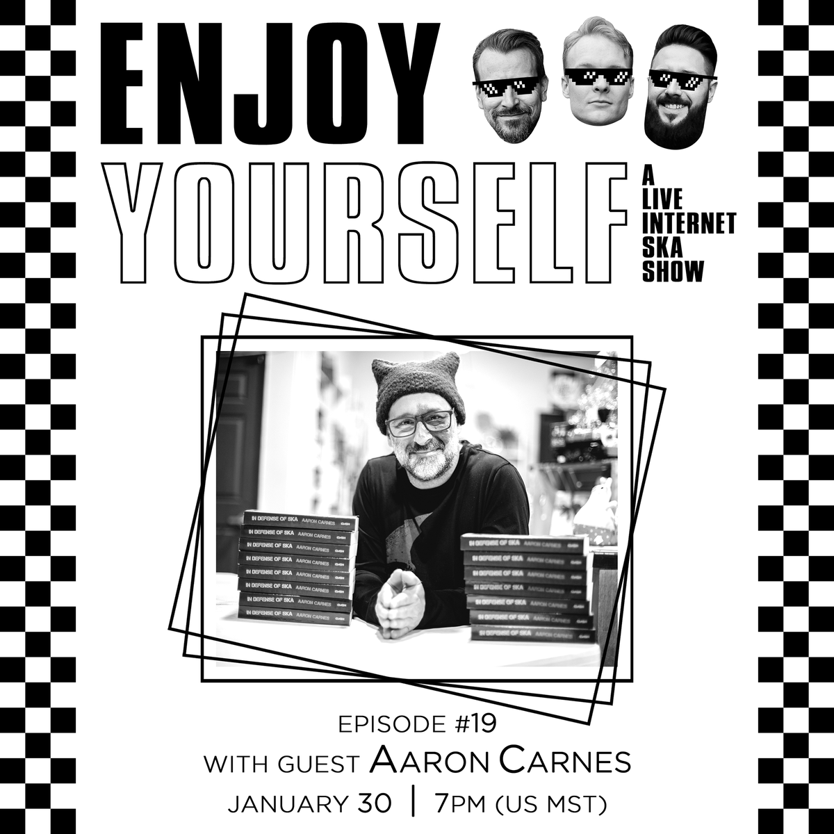 EnjoyYrselfSka's tweet photo. Tonight Chris is doing an impromptu vinyl and chattin' stream and we are officially one week out from having esteemed ska defender Aaron Carnes (@indefenseofska) on to talk about like his favorite soup or whatever.

As always: https://t.co/ZsYZtOeuAZ https://t.co/7aPRyd6B1v