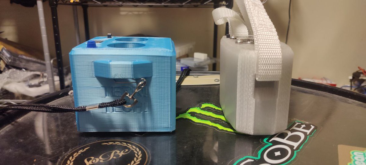 Neck fan V2!
Essentially cut the Cube in half and removed the sharp corners. (no more sharp and pokey hugs) It has the same whole con battery life with the same powerful server fan, and it kept me cool nicely at FC.
New version already in development with upgraded fan.