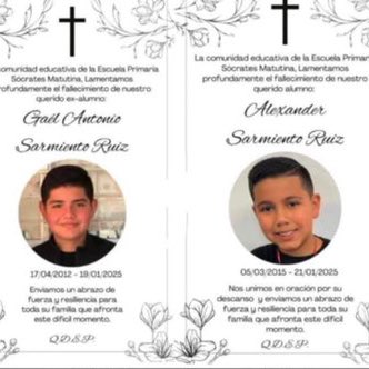 Niños que no se podrán acercar a la camioneta de Claudia Sheinbaum para saludarla.