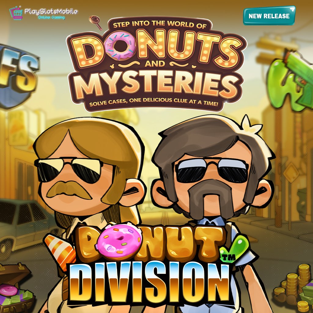 Playslotsmobile's tweet photo. Ready to sprinkle some fun into your day? 🍩✨ Dive into the sweet adventure of Donut Division! Tasty twists and endless entertainment await. 🎮 https://t.co/yXIRH2jbvq #PlaySlotsMobile #DonutDivision #GamingOnTheGo https://t.co/TYPX4JzQoA