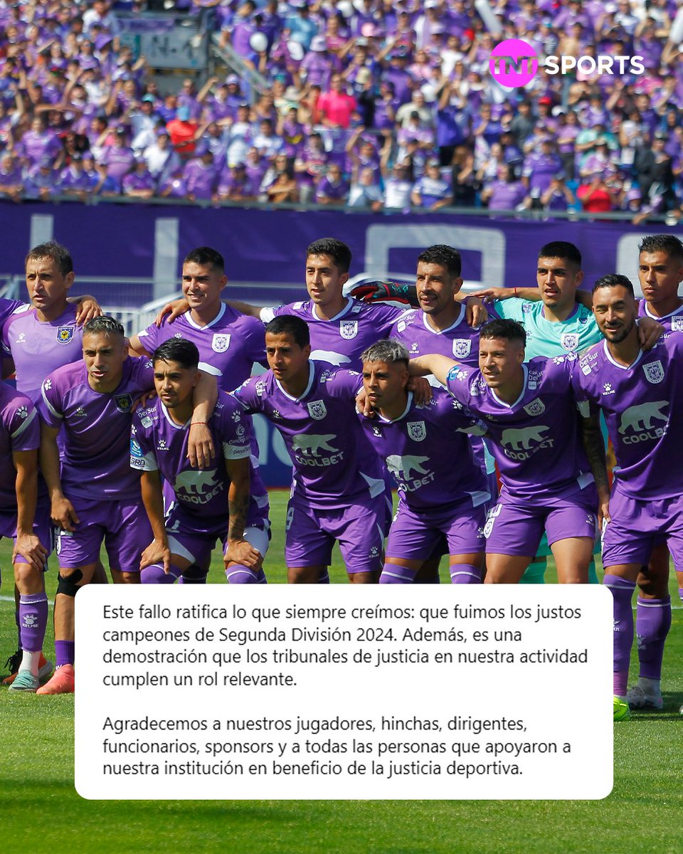 ⚽🦁🔝 ¡EL REGRESO TRAS 9 AÑOS!

Luego del fallo de la Segunda Sala del Tribunal de Disciplina de la ANFP, que castigó a Deportes Melipilla con la resta de tres puntos en el campeonato 2024, Deportes Concepción ocupó el lugar de los Potros y consiguió su ansiado retorno al