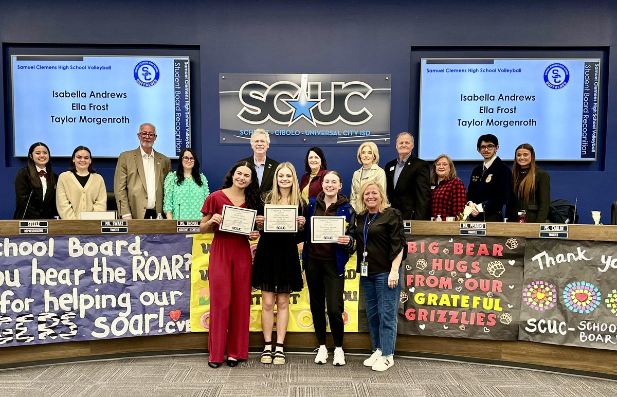 A look at our Academic All-State student-athletes being recognized by our AMAZING School Board! 💙