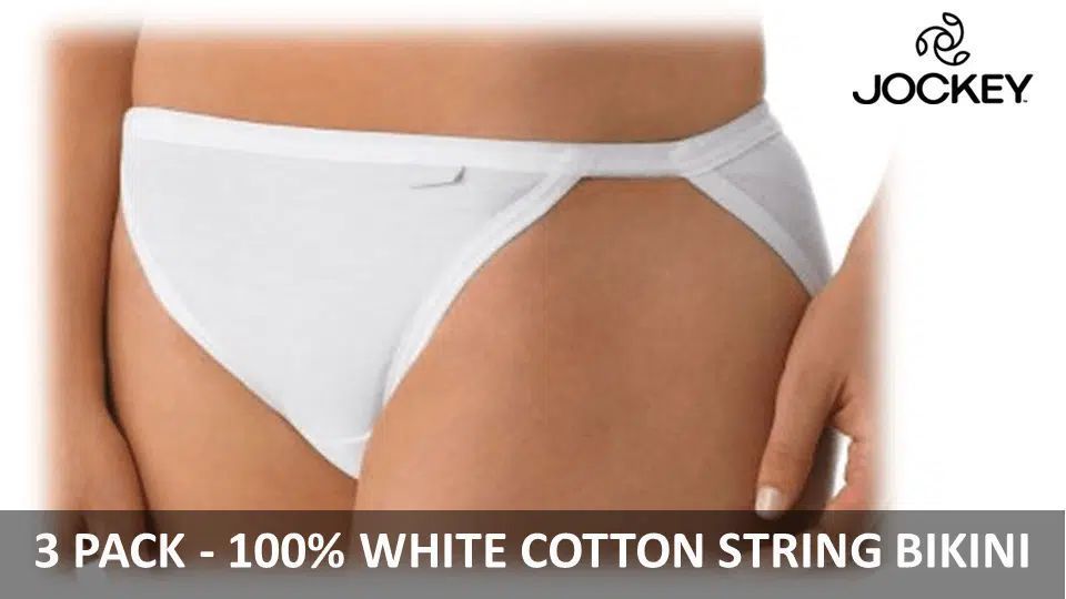 maybethispair's tweet photo. #BikiniPanties are a firm favourite – Comfortable, almost full, coverage.

These are White, 100% Cotton and have String sides and made by #Jockey.

Also available in a dozen other mixed colour packs to suit most tastes.

https://t.co/eJA1Nktqe7

#Panties #WhitePanties https://t.co/N0zIDjLCtp