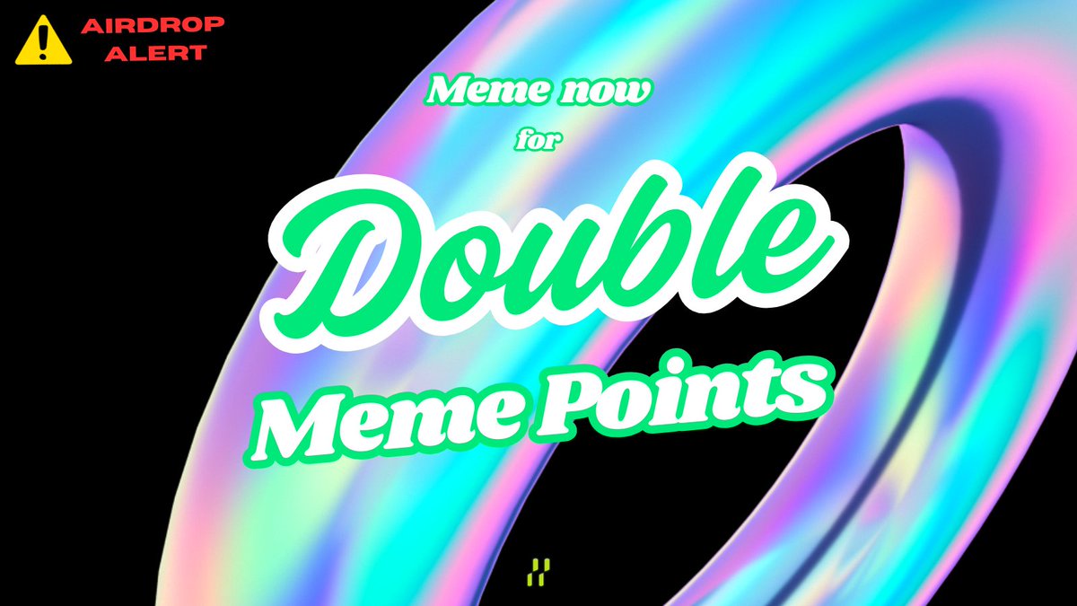 DOUBLE AIRDROP 😍 POINTS FOR MEMES !

LIVE NOW !🥳

Will be available for 24 hours.

CHECK OUT THIS WEEKS THEMES

Theme 1 : <a href="/AbstractChain/">Abstract</a>  &amp; <a href="/pudgypenguins/">Pudgy Penguins</a> 
Theme 2 : <a href="/hapi3world/">hapi3</a>  &amp; Meme2Earn
Them 3 : Abstract &amp; Hapi3

Start Memeing 😁.