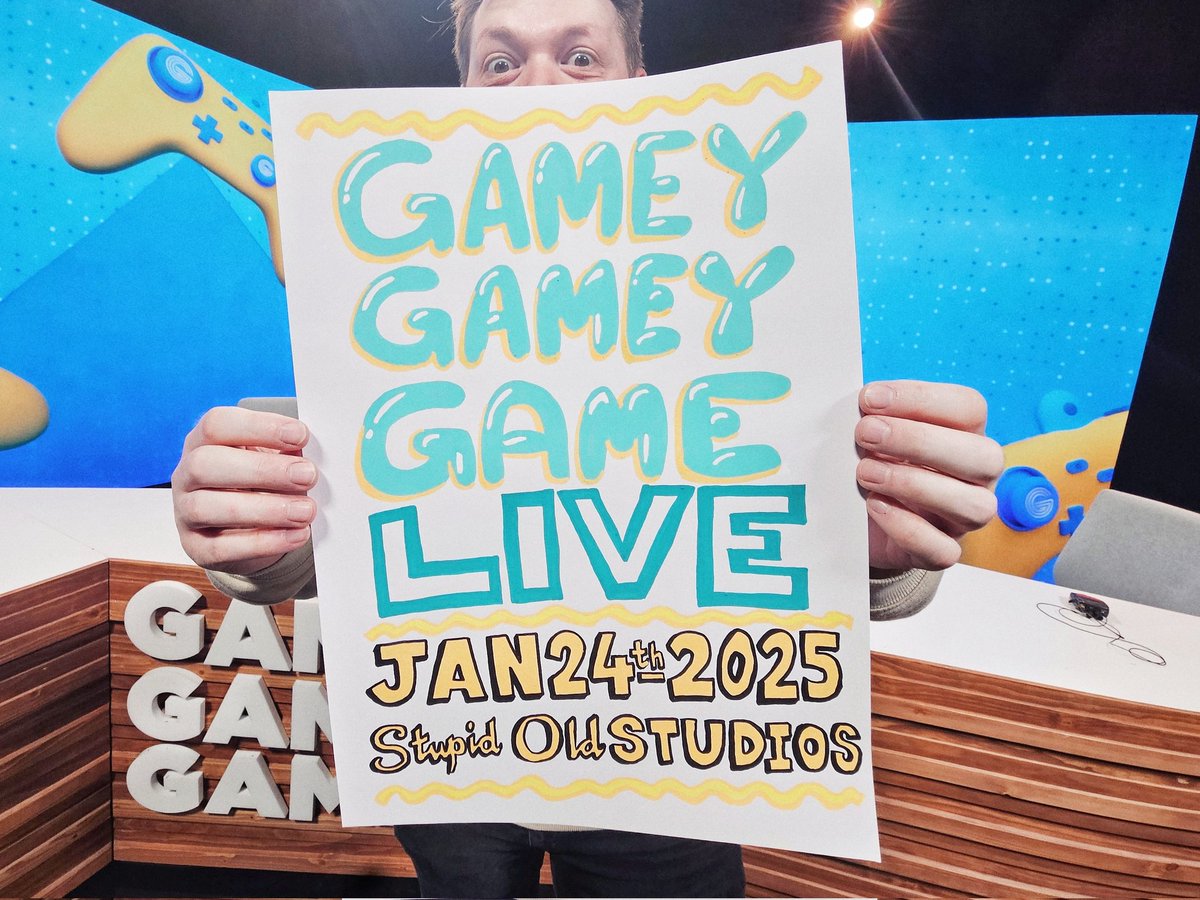 gameygameyshow's tweet photo. TONIGHT!! Gamey Game with a live studio audience!!! Feat. @evanms &amp; @nomstrositi with guests @MishWittrup, @ZacharyRuane, Lena Moon &amp; Ben Russell!

Doors at 6:30! Strictly 18+! Also we did sell out but there are two tickets we just released QUICK.

Streamìng on Twìtch too at 7! https://t.co/NJt3cT2mBn