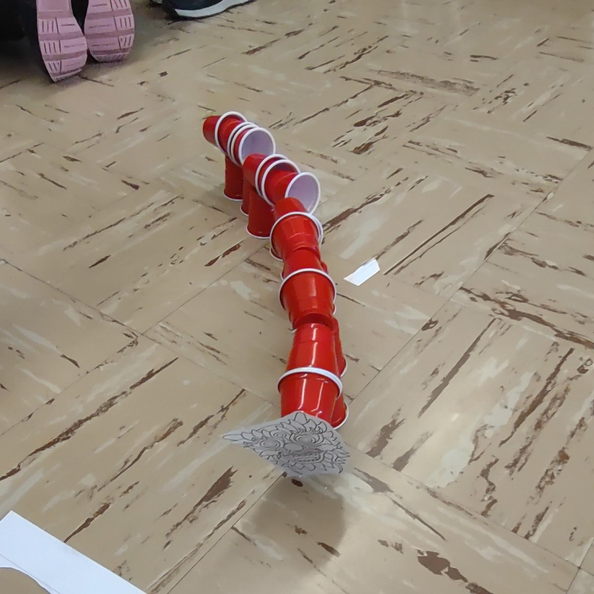 knittingteacher's tweet photo. Lunar New year steam challenge. It has been a while since our last challenge. It was fun to see how creative the groups were in creating a dragon. https://t.co/Wkj353SsBv