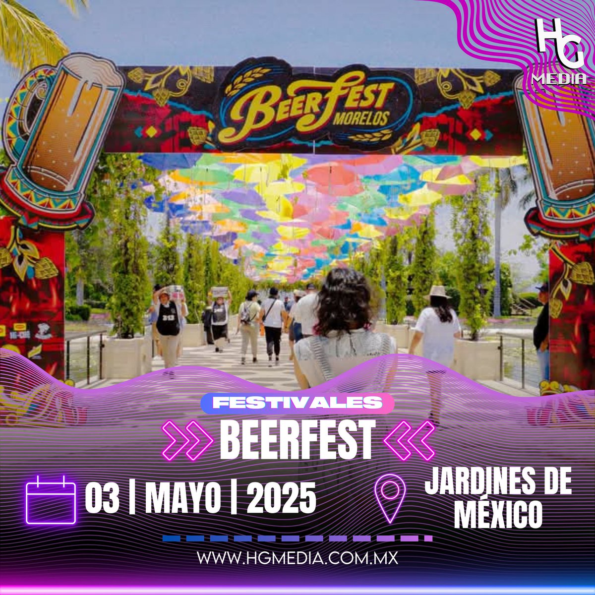 hgmediamx's tweet photo. 🎉 ¡El momento que todos esperaban ha llegado! 🍺
El tío BeerFest trae para toda la banda el line-up completo de #BeerFest25, ¡y es explosivo! 🚀
Prepárate para disfrutar de:
🔥Molotov
🔥Panteon Rococo
🔥Kinky
🔥Alemán
Música, cerveza y pura fiesta los esperan este 3 de mayo. https://t.co/Wo9a7B5xqm