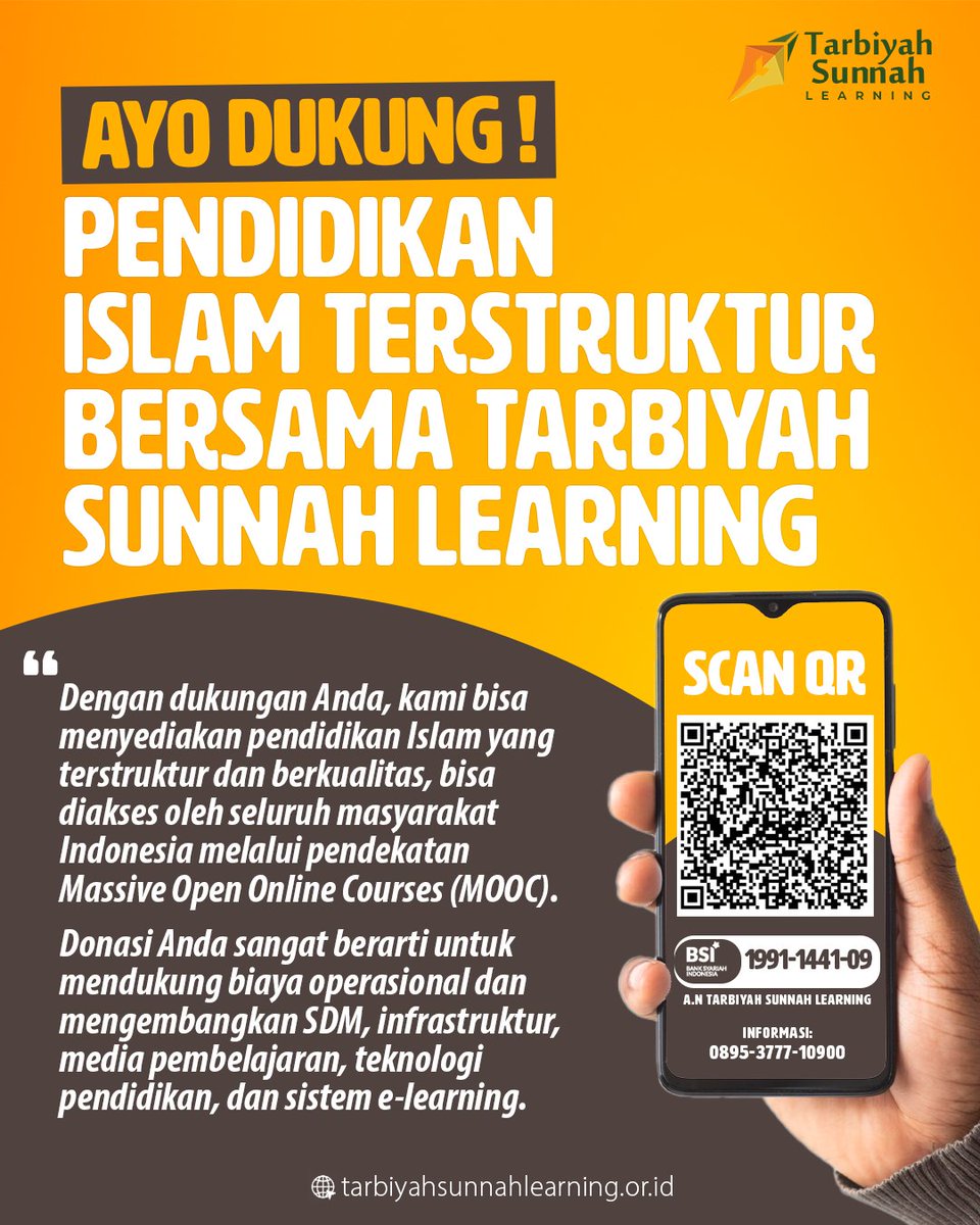 salamTSL's tweet photo. ✨  Setiap kontribusi Anda adalah amal jariyah yang akan terus mengalir.
💳 Bank: TARBIYAH SUNNAH LEARNING 
🔖 Rekening: 1991-1441-09  
📞 Contact: 0895-3777-10900 https://t.co/t12IVwSTDP