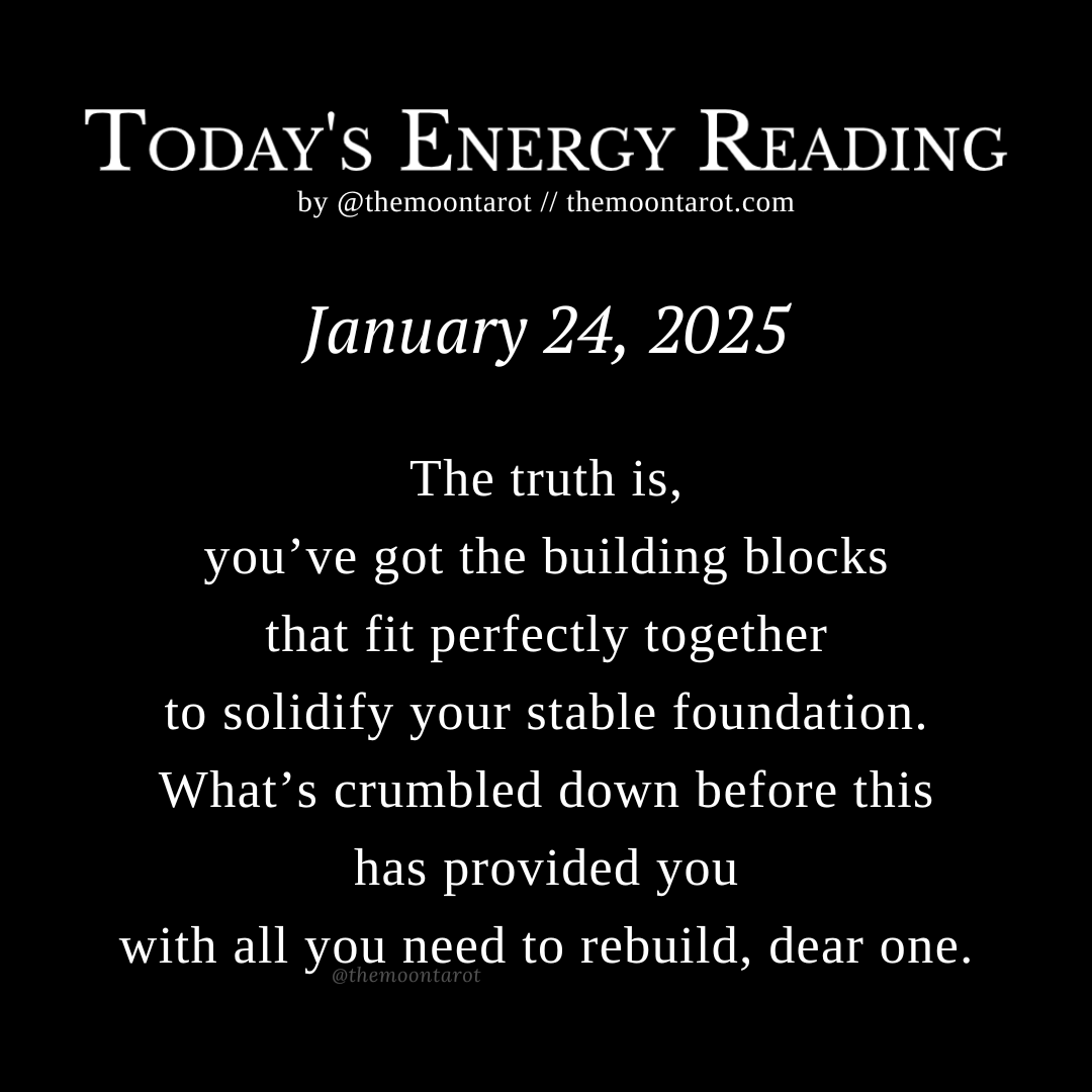 themoontarot_'s tweet photo. Today's Energy Reading: January 24, 2025 https://t.co/NvJpu2a2XE