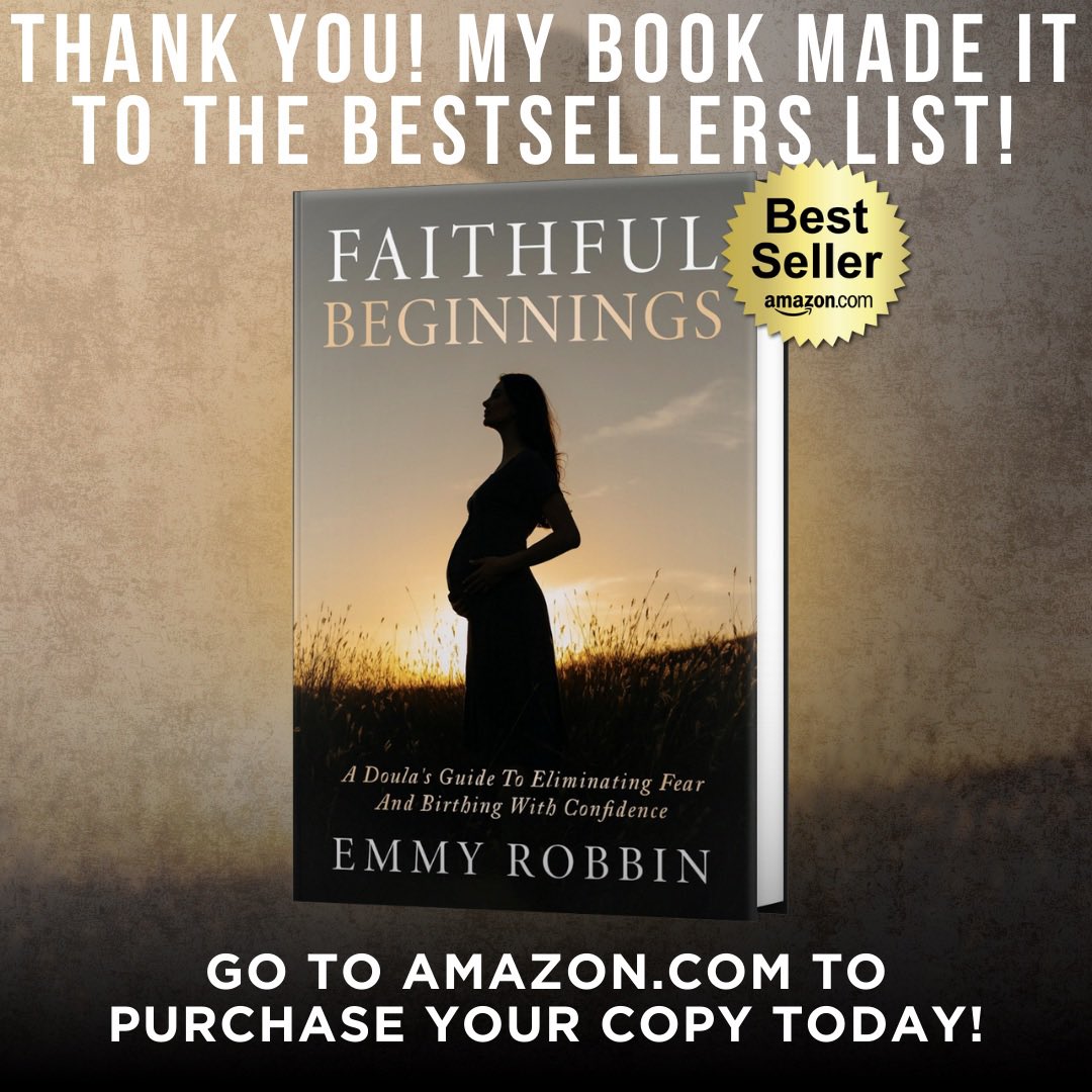 EmmyRobbinDoula's tweet image. My book is number 1 hot new release and a BEST SELLER!!!! Get your copy today!
amazon.com/Faithful-Begin…