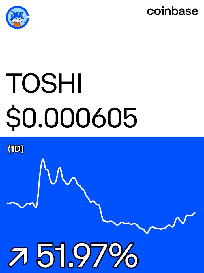 RobertDaleyjr2's tweet photo. Toshi on @Coinbase: https://t.co/pyaLCFree9 https://t.co/r8pVKOlhg2